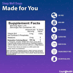 Sleep Well Drops packaging and bottle on a clean surface