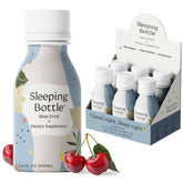 Front view of Sleeping Bottle cherry sleep aid bottle