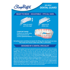 Close-up of SleepRight Select-Comfort dental guard fit