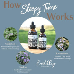 Sleepy Time 1oz bottle – label close-up