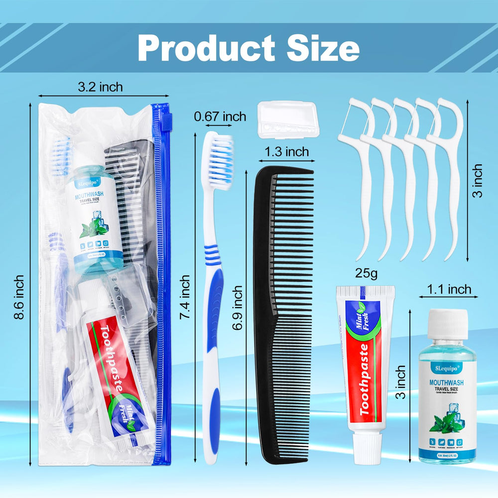 Toothbrush, toothpaste and mouthwash from the kit