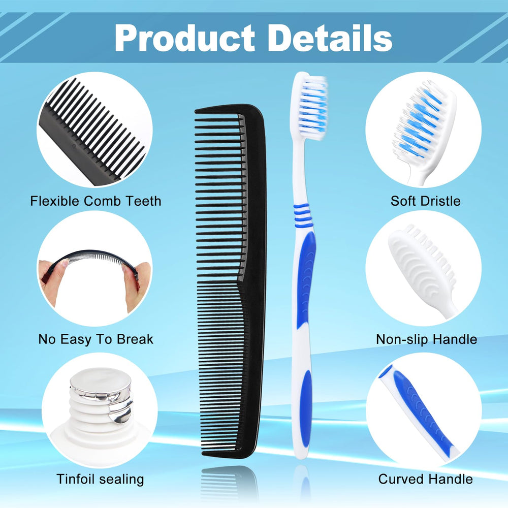 Toothbrush head cover and comb included in the kit