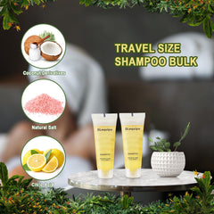 Travel-friendly toiletries kit packaging and branding