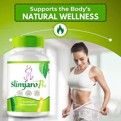 Back panel of Slimjaro Pro bottle with supplement facts