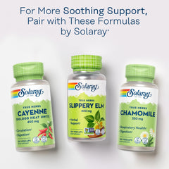Post-consumer recycled resin bottle packaging for Solaray Slippery Elm