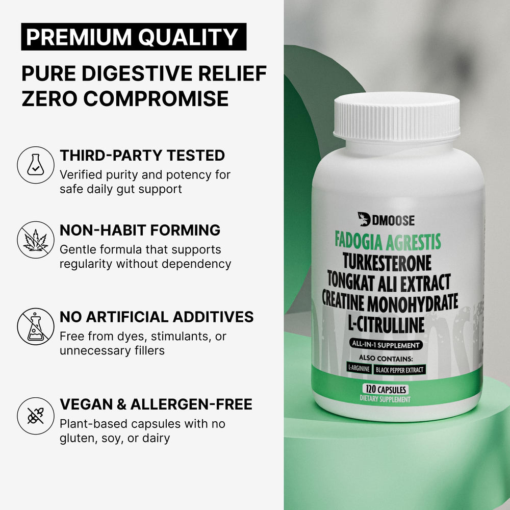 Product bottle showing the 16-in-1 slippery elm bark formula