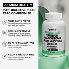 Product bottle showing the 16-in-1 slippery elm bark formula