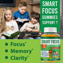 Plant-based Omega-3 DHA formula in Smart Focus Gummies