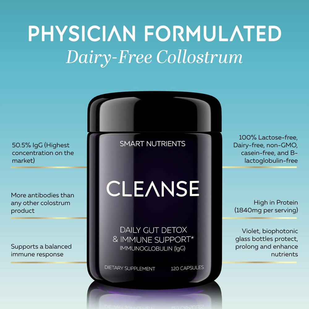 Smart Nutrients CLEANSE Limited Edition all-black packaging conveying premium, discreet daily use.