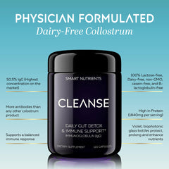 Smart Nutrients CLEANSE Limited Edition all-black packaging conveying premium, discreet daily use.