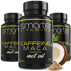 3-pack Smarter Energy Pills bottle set with 150 softgels