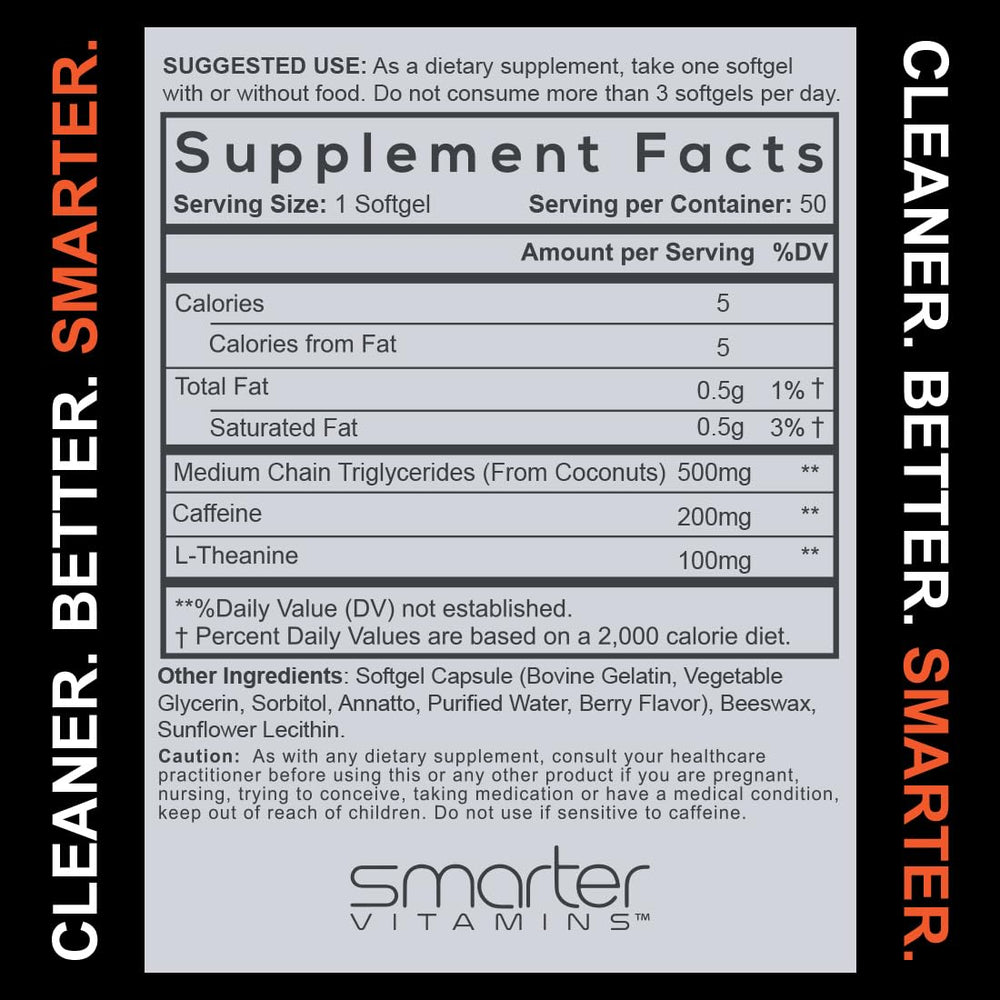 Extended-release style caffeine softgels