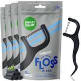 SmartLifeco floss picks packaging showing eco-friendly materials