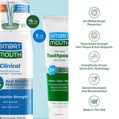 SmartMouth Clinical DDS Toothpaste tubes