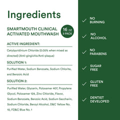 SmartMouth logo and product name on bottle