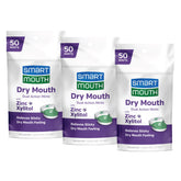 SmartMouth Dry Mouth Mints 50-count can, 3-pack in mellow mint flavor