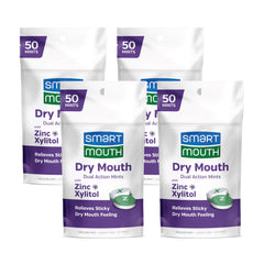 SmartMouth Dry Mouth Dual-Action Mints Mellow Mint packaging front