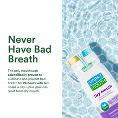 Alcohol-free formula label on SmartMouth mouthwash