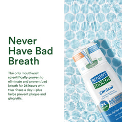 Mint-flavor SmartMouth mouthwash 32oz bottle with mint accents