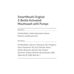 Close-up of SmartMouth bottle label