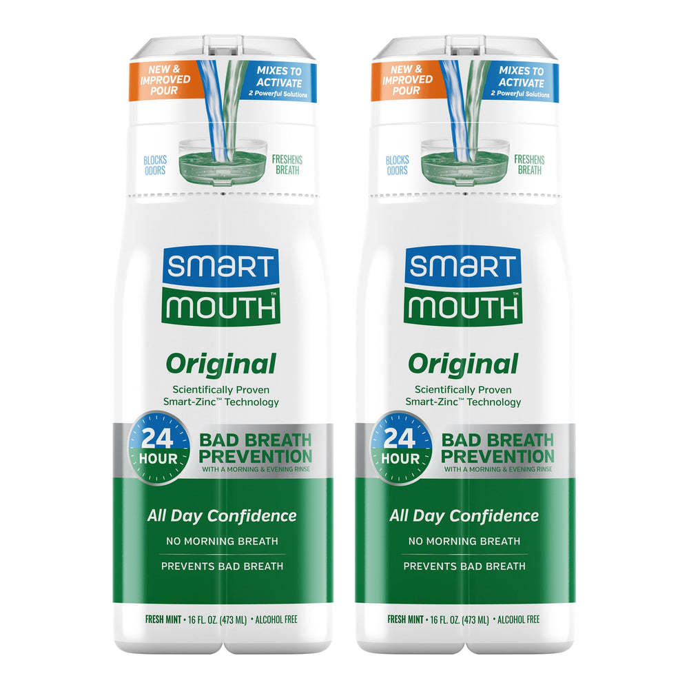 SmartMouth Original Activated Mouthwash bottle with label