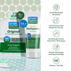 SmartMouth toothpaste packaging 3.4 oz