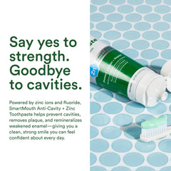 Enamel-strengthening and plaque-removing action of SmartMouth toothpaste