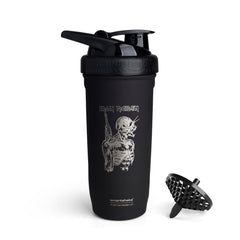 Smartshake Rockband Reforce bottle front view shows durable stainless steel for rugged workouts