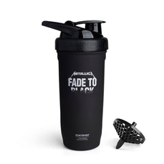 Smartshake Rockband Reforce bottle exterior showing durable stainless steel and matte grip for gym use