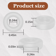 Close-up of black silicone eyeglass ear grip