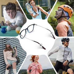 Kid and adult wearing SmartTop ear grips during sports