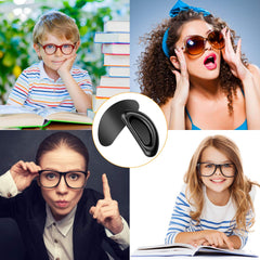 Compatible with plastic frames sunglasses and reading glasses
