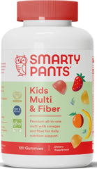 SmartyPants front packaging showing 120-count jar and label benefits