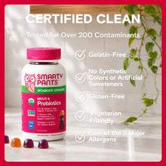 Woman taking SmartyPants gummies in morning routine, supports daily consistency
