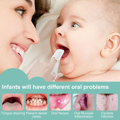 Baby mouth cleaner cleaning gums and tongue