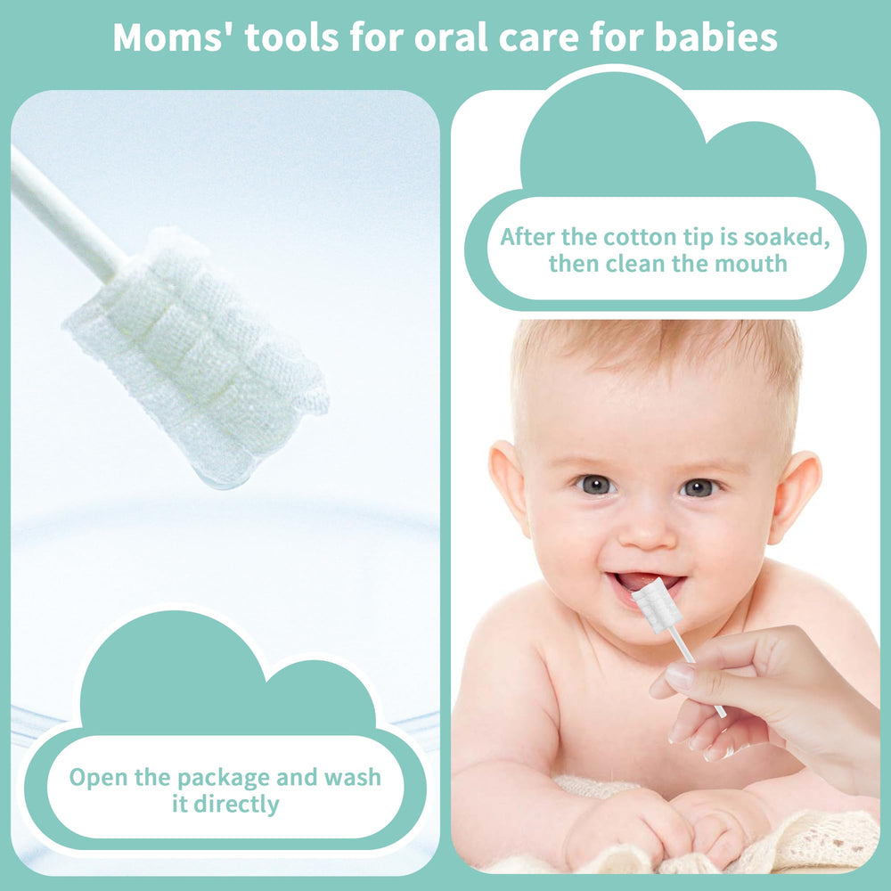 Soft gauze 2 pieces for infant oral care