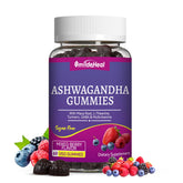 Bottle of SmildeHeal Ashwagandha Gummies with mixed berry flavor