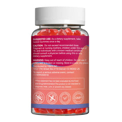 Close-up of peach-flavored Biotin Gummies