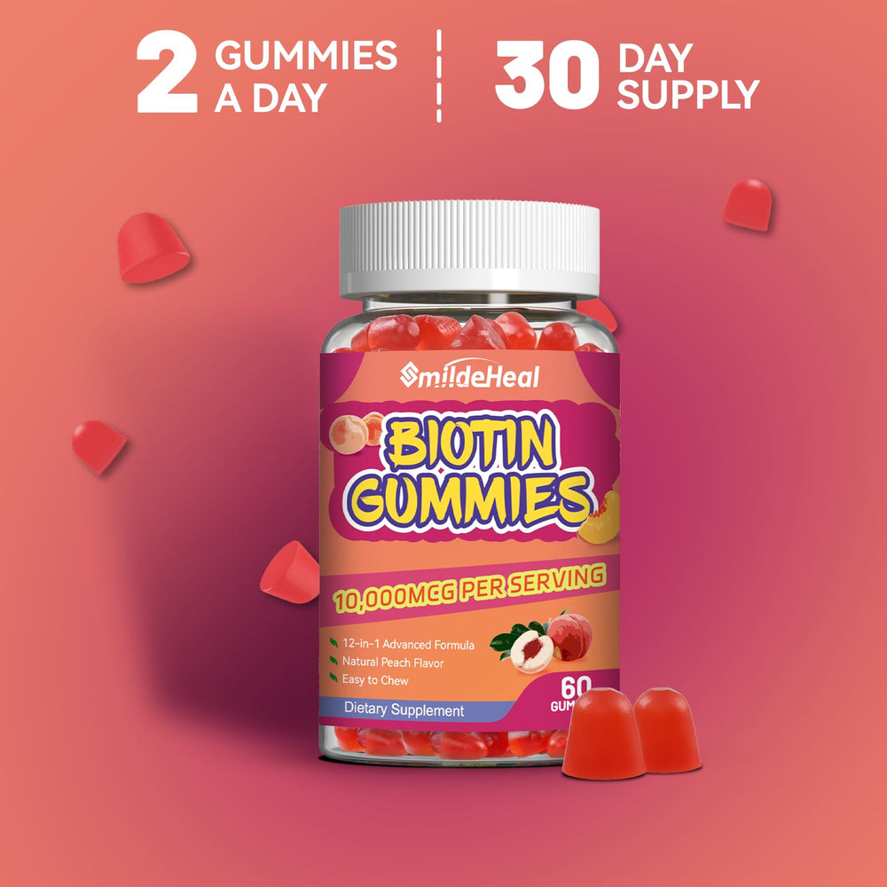 Lifestyle shot of adults taking Biotin Gummies