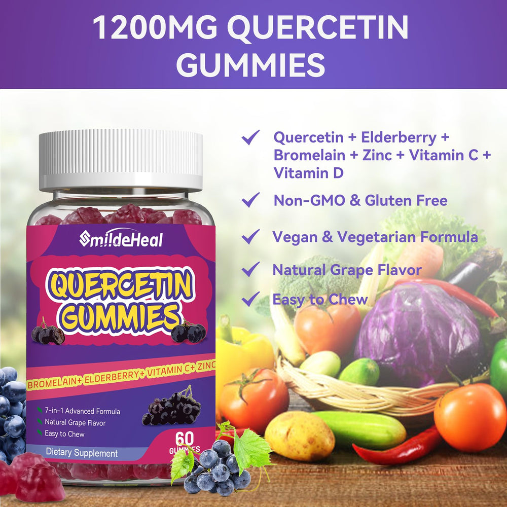 Quercetin gummies for adult and kid immune support