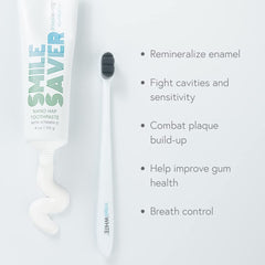 Close-up of toothpaste with micro-hydroxyapatite (HAP)
