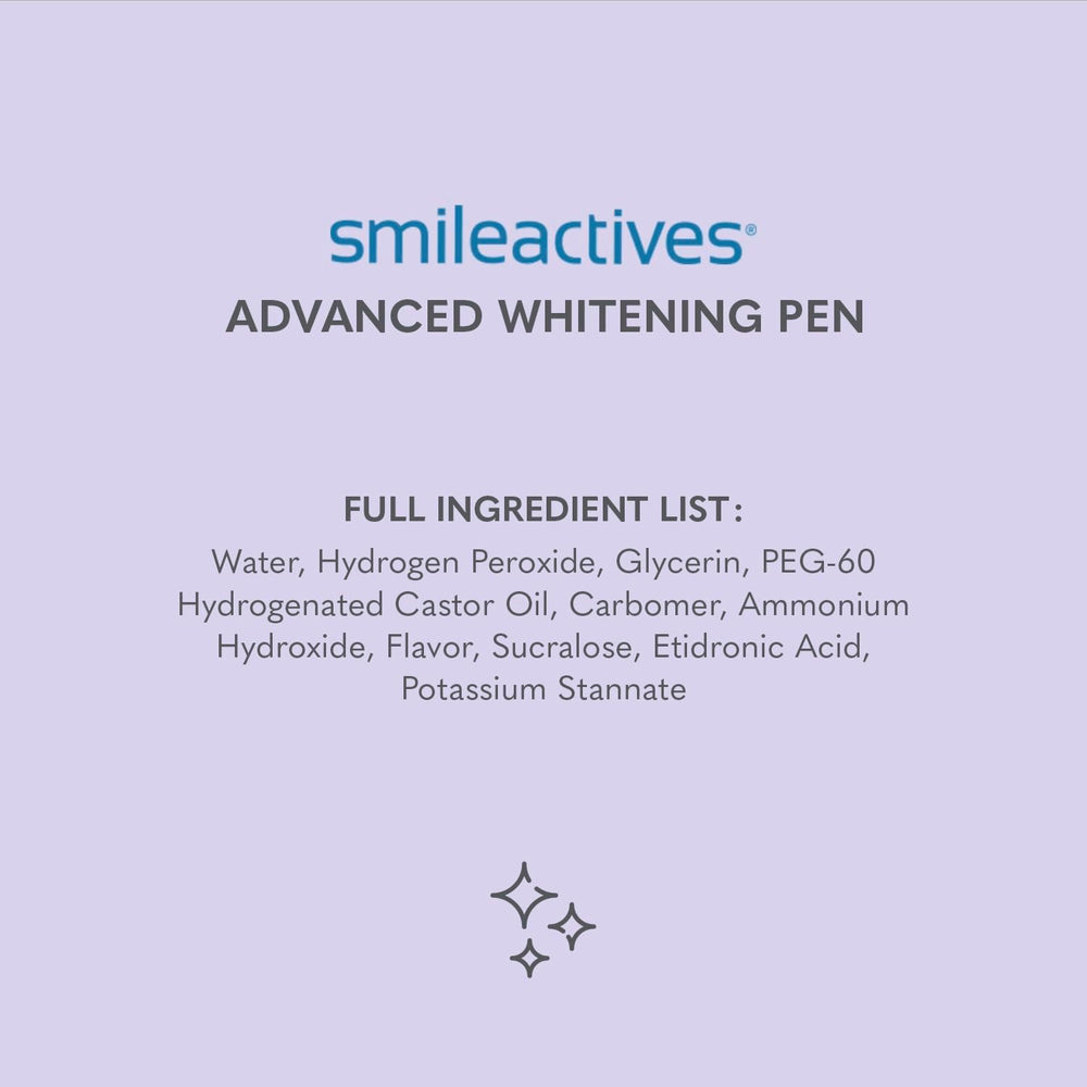 Smiling person with whiter teeth after using Smileactives