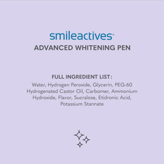 Smiling person with whiter teeth after using Smileactives