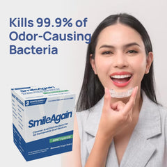 Cleaning dentures, aligners, and mouth guards with SmileAgain