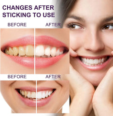 Adult smiling after using whitening toothpaste