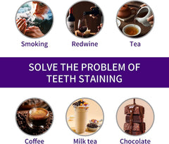 Stain removal and teeth whitening concept