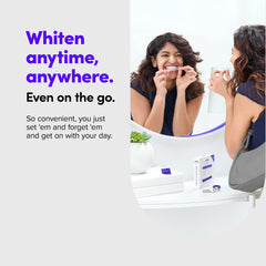 Whitening strips dissolving illustration