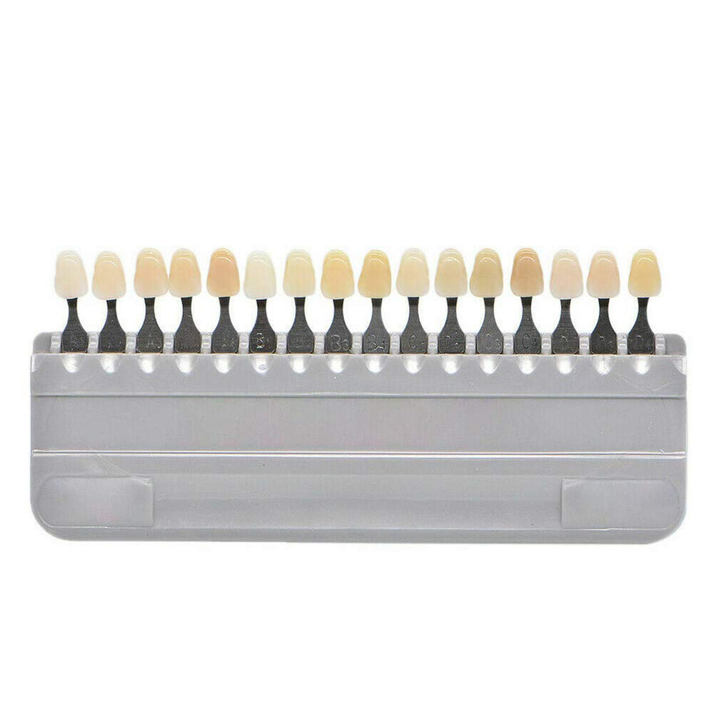 Smiledt 3D Teeth Whitening Shade Guide Porcelain – 16 color swatches A1 to D4