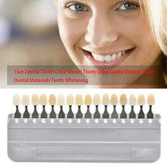 Porcelain shade guide 16-color chart for whitening and crown procedures
