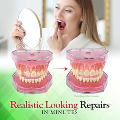 Temporary tooth repair using SmileFix for missing tooth